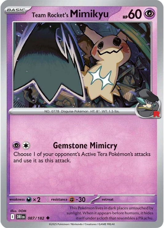 Team Rocket's Mimikyu (Normal) Near Mint_Normal