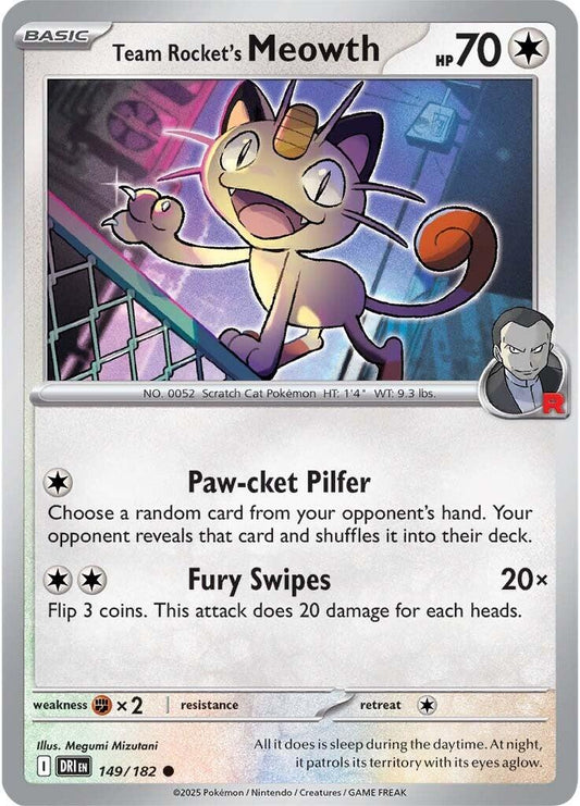 Team Rocket's Meowth (Normal) Near Mint_Normal