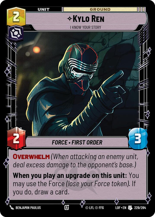 Kylo Ren - I Know Your Story - 229/264 (Normal) Near Mint_Non-Foil