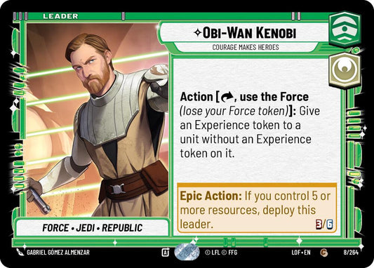 Obi-Wan Kenobi - Courage Makes Heroes - 008/264 (Normal) Near Mint_Non-Foil
