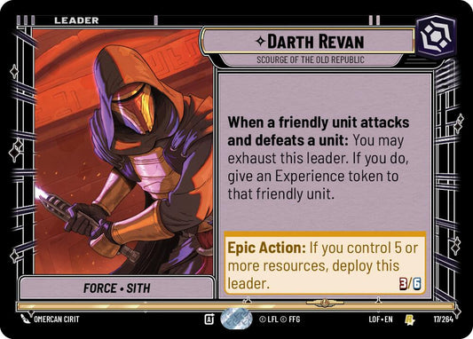 Darth Revan - Scourge of the Old Republic - 017/264 (Normal) Near Mint_Non-Foil