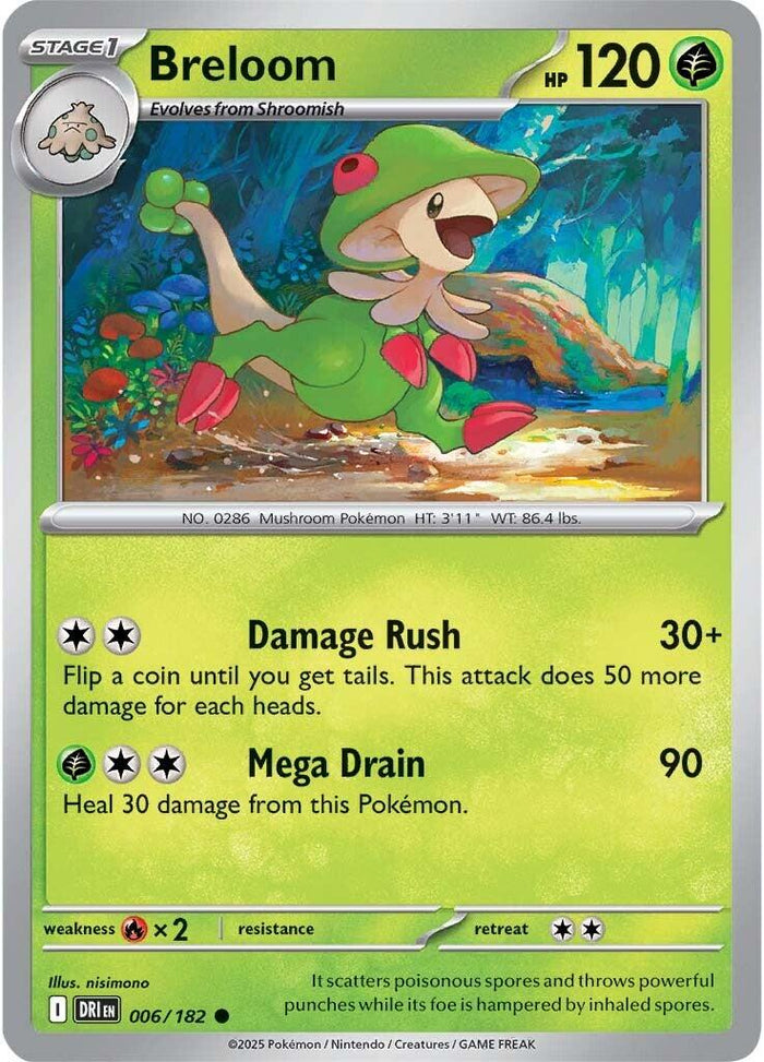 Breloom (Reverse Holofoil) Near Mint_Reverse Holofoil