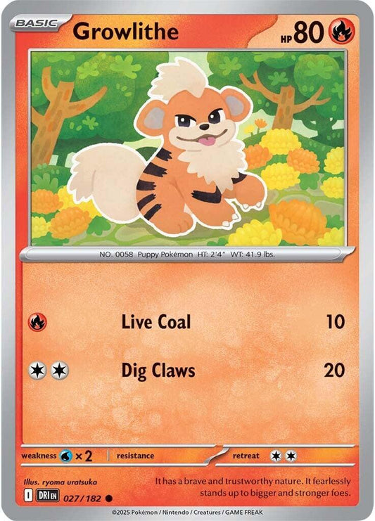 Growlithe (Reverse Holofoil) Near Mint_Reverse Holofoil
