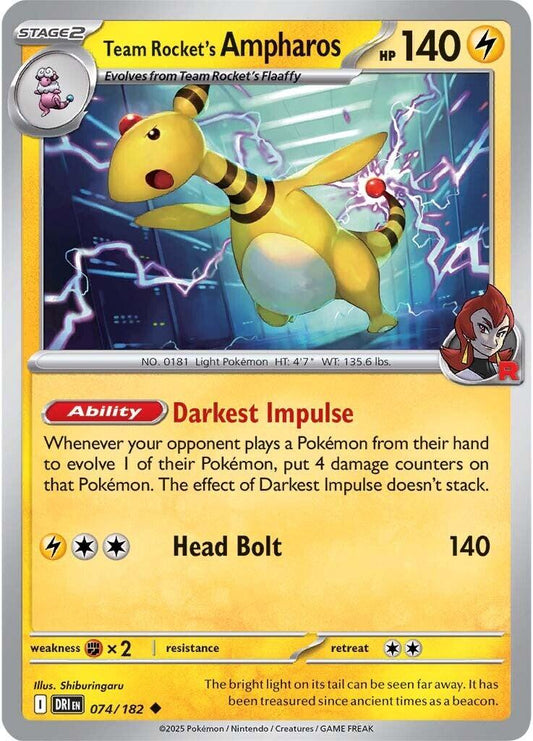 Team Rocket's Ampharos (Normal) Near Mint_Normal