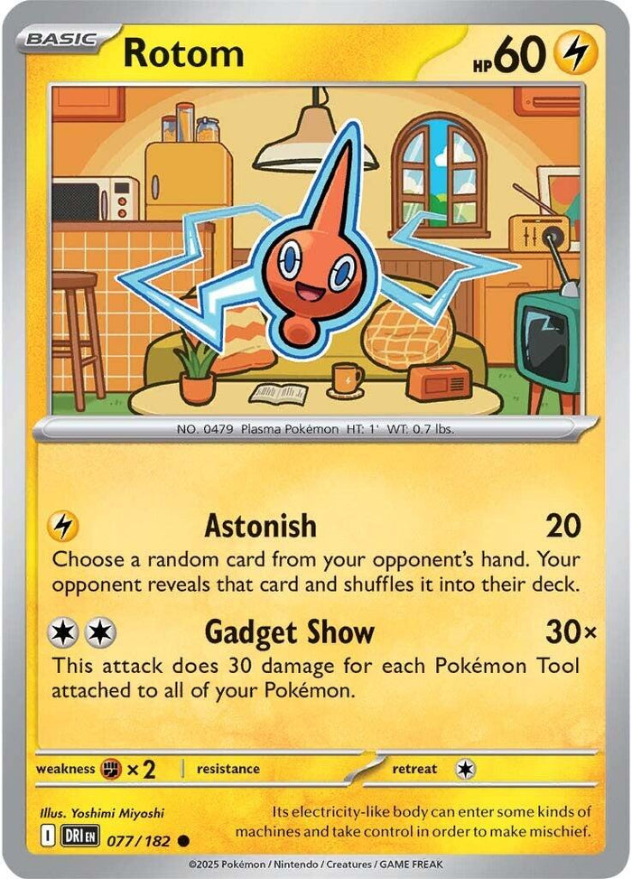 Rotom - 077/182 (Reverse Holofoil) Near Mint_Reverse Holofoil