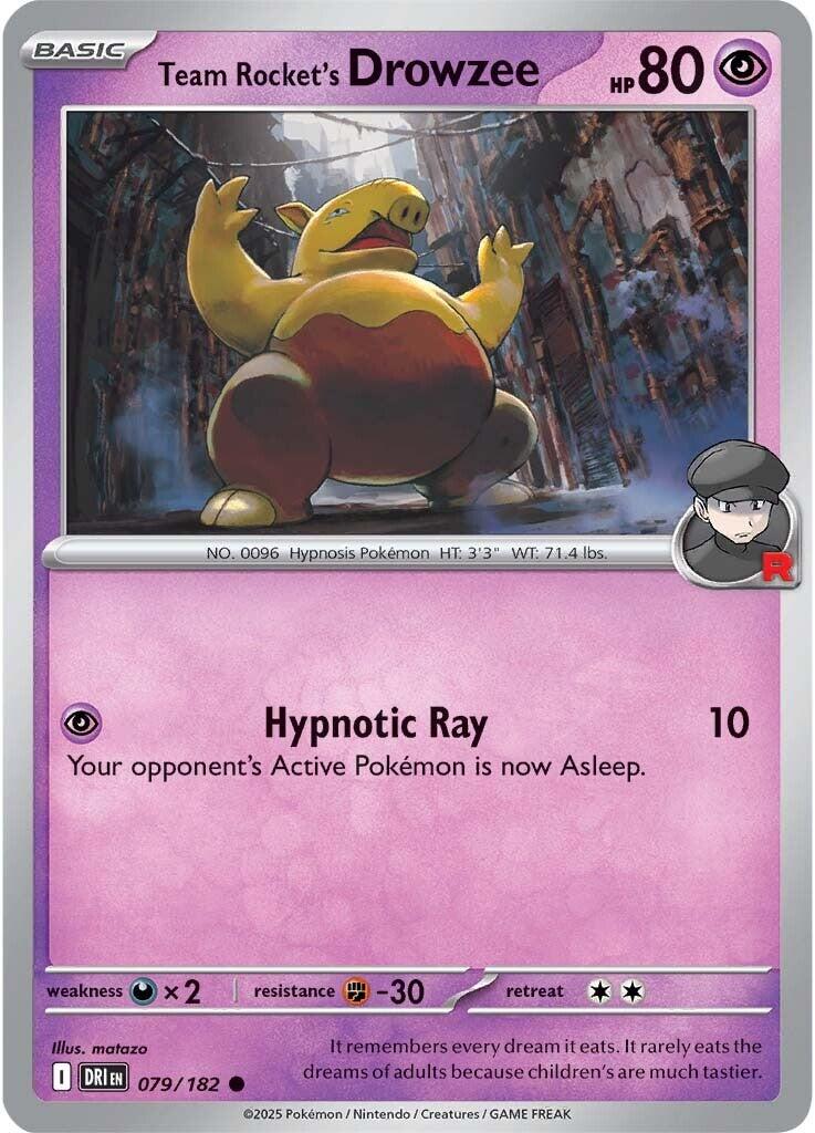 Team Rocket's Drowzee (Reverse Holofoil) Near Mint_Reverse Holofoil