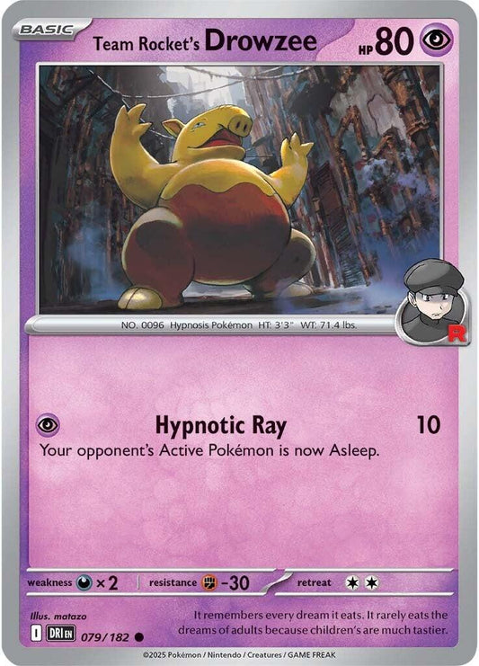 Team Rocket's Drowzee (Normal) Near Mint_Normal