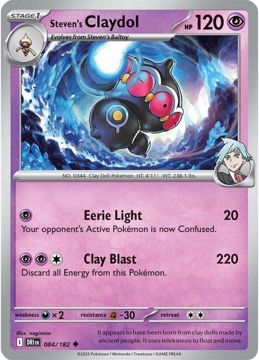 Steven's Claydol (Reverse Holofoil) Near Mint_Reverse Holofoil