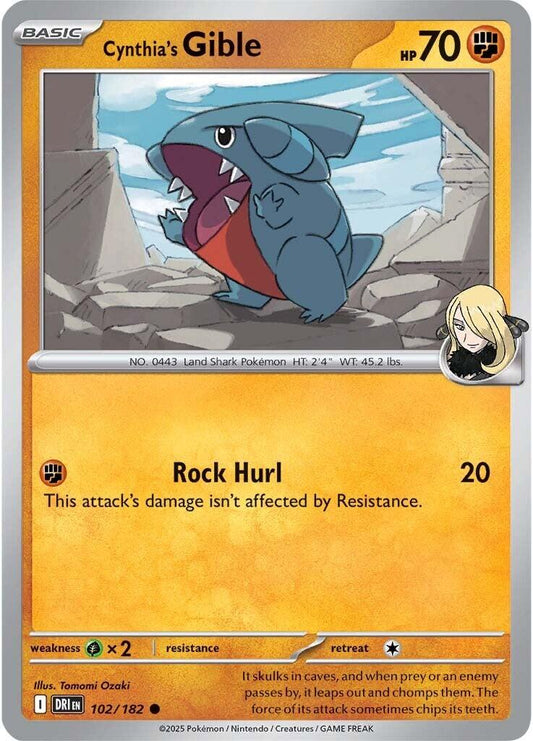 Cynthia's Gible (Normal) Near Mint_Normal