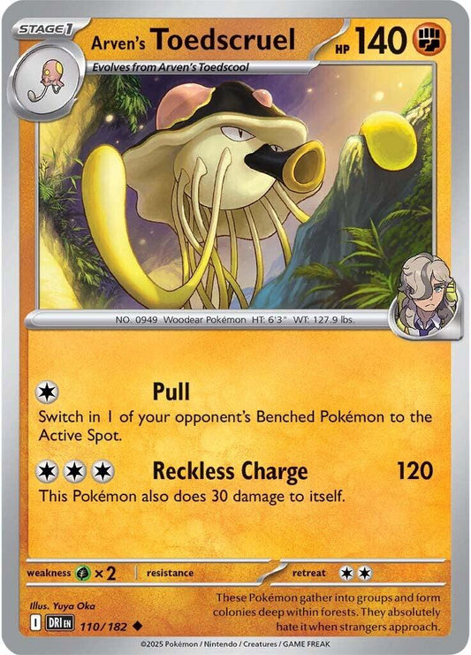 Arven's Toedscruel (Reverse Holofoil) Near Mint_Reverse Holofoil