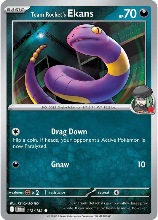 Team Rocket's Ekans (Reverse Holofoil) Near Mint_Reverse Holofoil