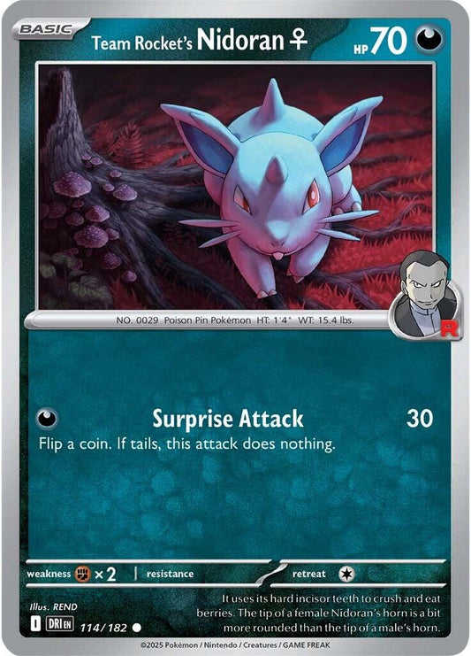 Team Rocket's Nidoran F (Reverse Holofoil) Near Mint_Reverse Holofoil