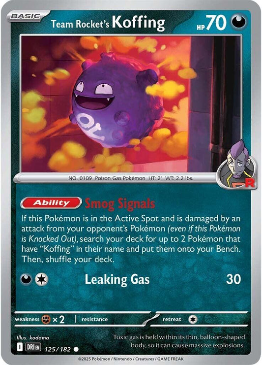 Team Rocket's Koffing (Reverse Holofoil) Near Mint_Reverse Holofoil
