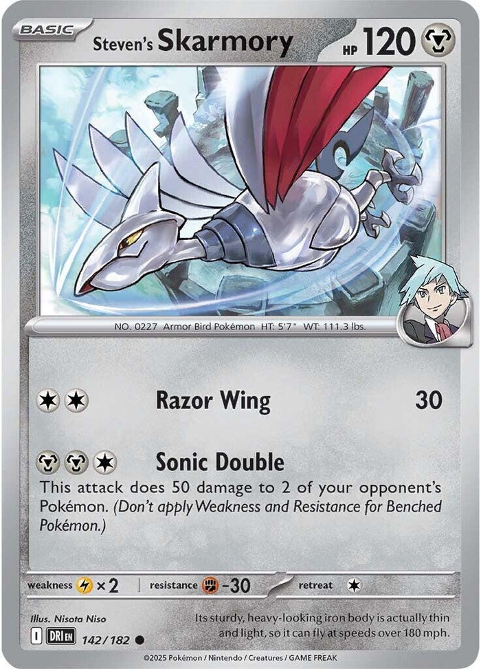 Steven's Skarmory (Reverse Holofoil) Near Mint_Reverse Holofoil