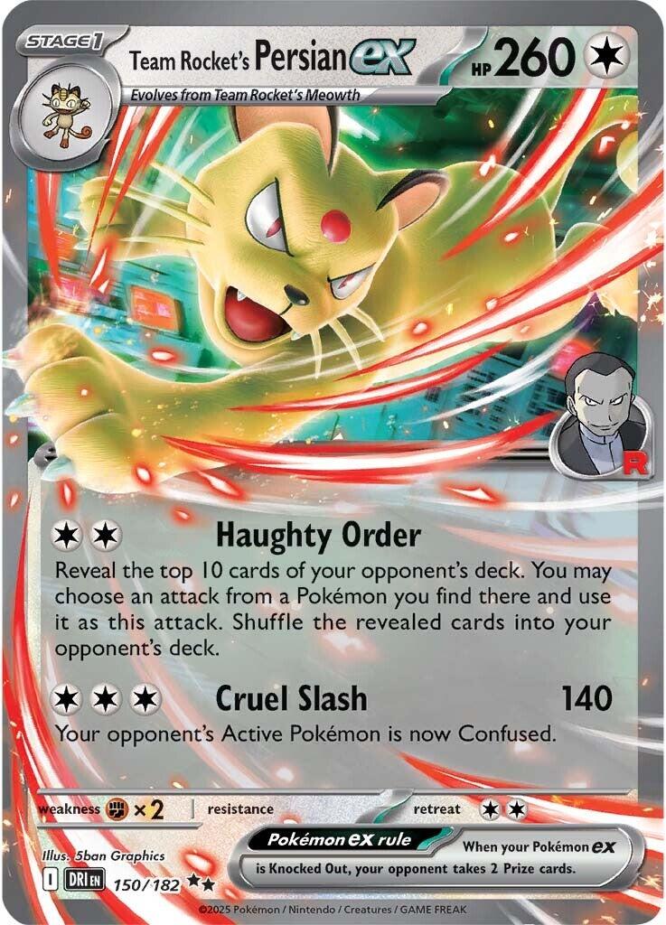 Team Rocket's Persian ex - 150/182 (Holofoil) Near Mint_Holofoil