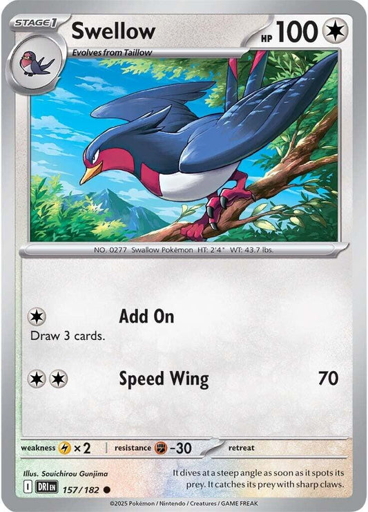 Swellow (Reverse Holofoil) Near Mint_Reverse Holofoil