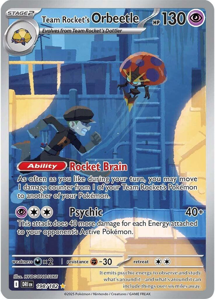 Team Rocket's Orbeetle - 198/182 (Holo)