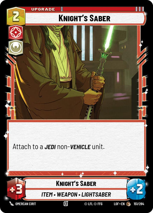 Knight's Saber - 151/264 (Normal) Near Mint_Non-Foil