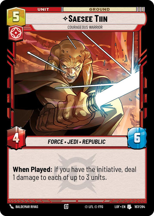 Saesee Tiin - Courageous Warrior - 167/264 (Normal) Near Mint_Non-Foil