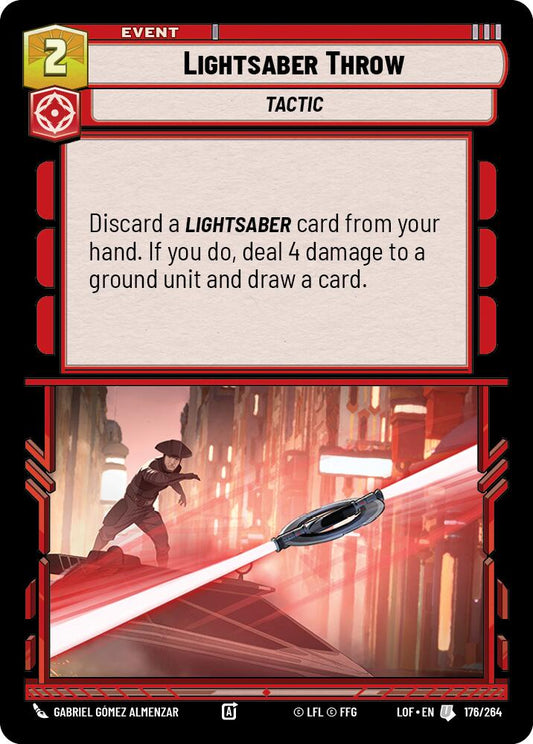 Lightsaber Throw - 176/264 (Normal) Near Mint_Non-Foil