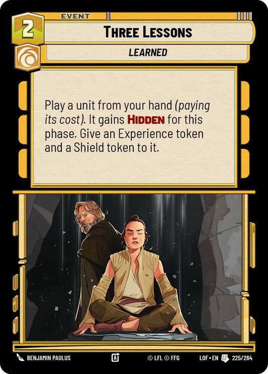 Three Lessons - 225/264 (Normal) Near Mint_Non-Foil