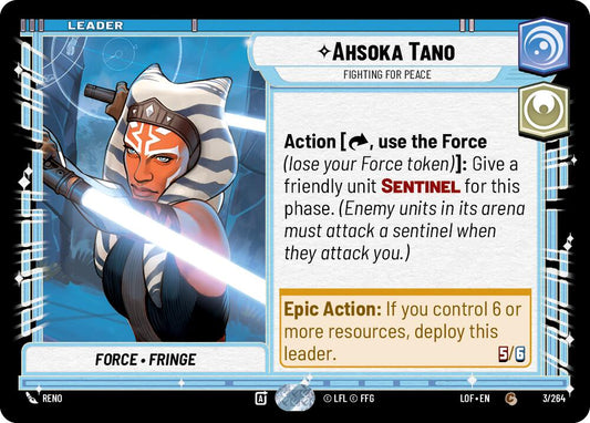 Ahsoka Tano - Fighting For Peace - 003/264 (Normal) Near Mint_Non-Foil