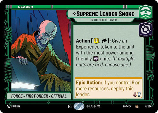 Supreme Leader Snoke - In the Seat of Power - 006/264 (Normal) Near Mint_Non-Foil