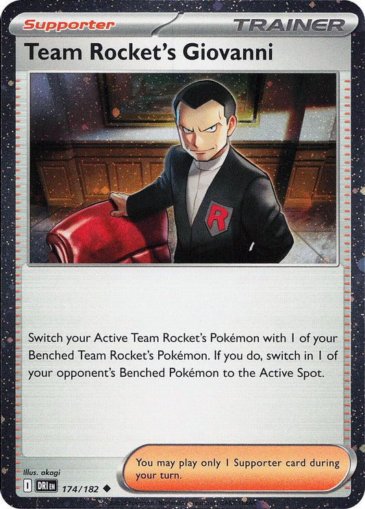 Team Rocket's Giovanni (Cosmos Holo) - 174/182 (Holo)