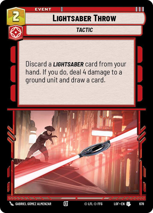 Lightsaber Throw - 678 (Foil) Near Mint_Foil