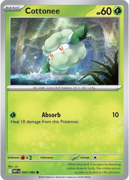 Cottonee - 004 (Reverse Holofoil) Near Mint_Reverse Holofoil