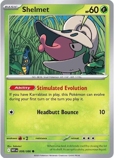 Shelmet - 008 (Reverse Holofoil) Near Mint_Reverse Holofoil