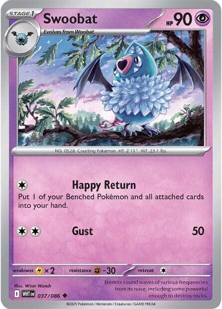Swoobat - 037 (Reverse Holofoil) Near Mint_Reverse Holofoil