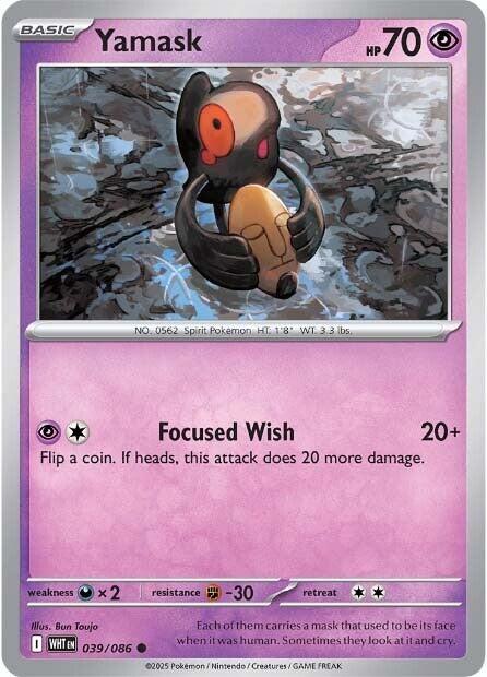 Yamask - 039 (Reverse Holofoil) Near Mint_Reverse Holofoil