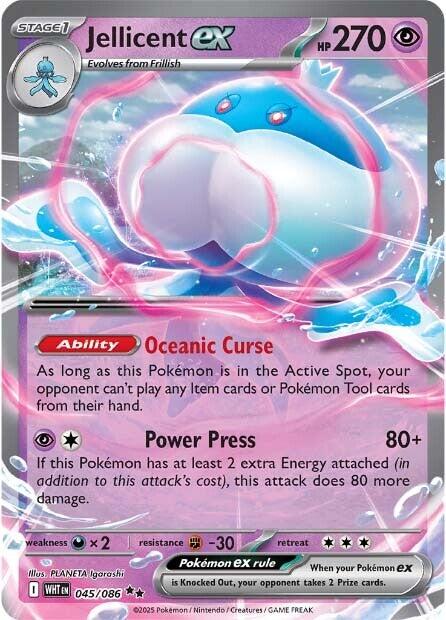 Jellicent ex - 045/086 (Holo)