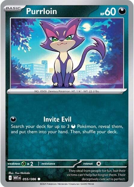 Purrloin - 055 (Reverse Holofoil) Near Mint_Reverse Holofoil