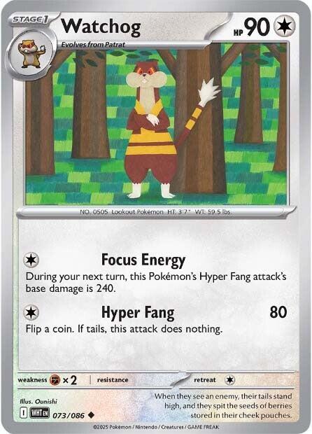 Watchog - 073 (Reverse Holofoil) Near Mint_Reverse Holofoil