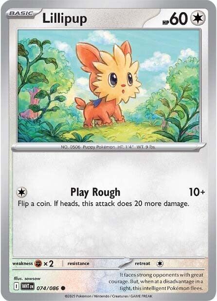 Lillipup - 074 (Reverse Holofoil) Near Mint_Reverse Holofoil