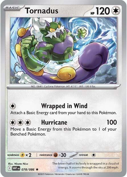 Tornadus - 078 (Reverse Holofoil) Near Mint_Reverse Holofoil