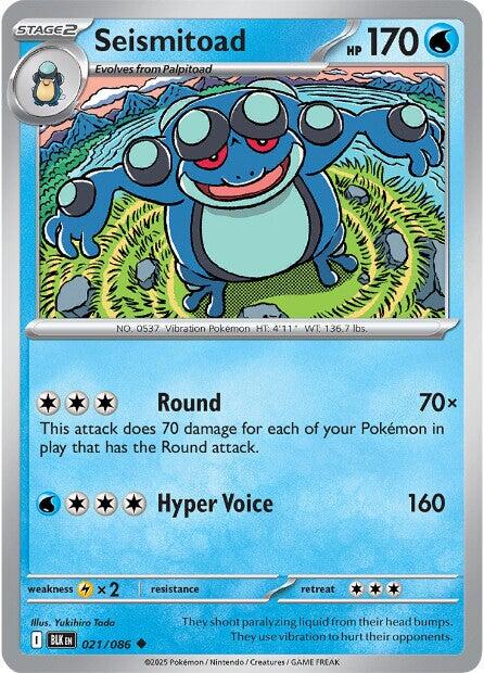 Seismitoad - 021/086 (Reverse Holofoil) Near Mint_Reverse Holofoil