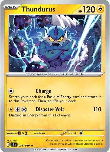 Thundurus - 033/086 (Holofoil) Near Mint_Holofoil