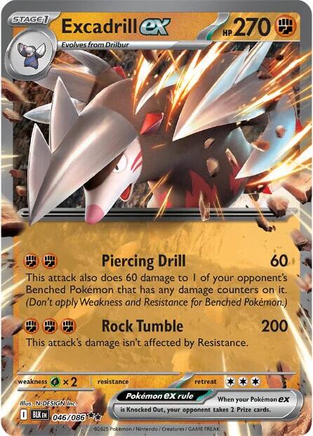 Excadrill ex - 046/086 (Holo)