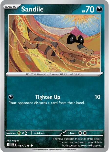 Sandile - 057/086 (Reverse Holofoil) Near Mint_Reverse Holofoil