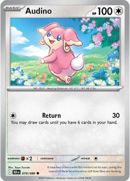Audino - 074/086 (Reverse Holofoil) Near Mint_Reverse Holofoil