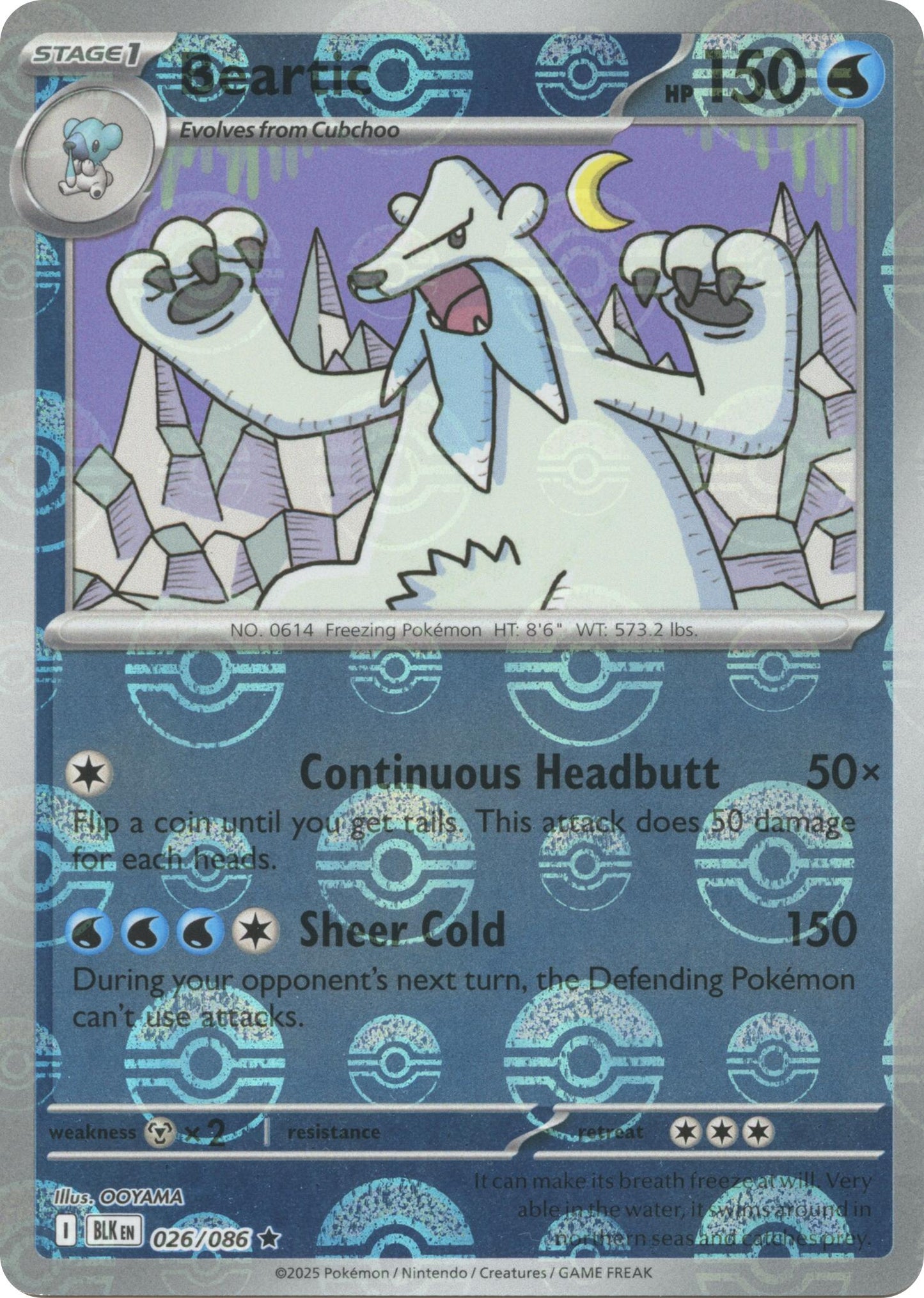 Beartic (Poke Ball Pattern) - 026/086 (Holo)