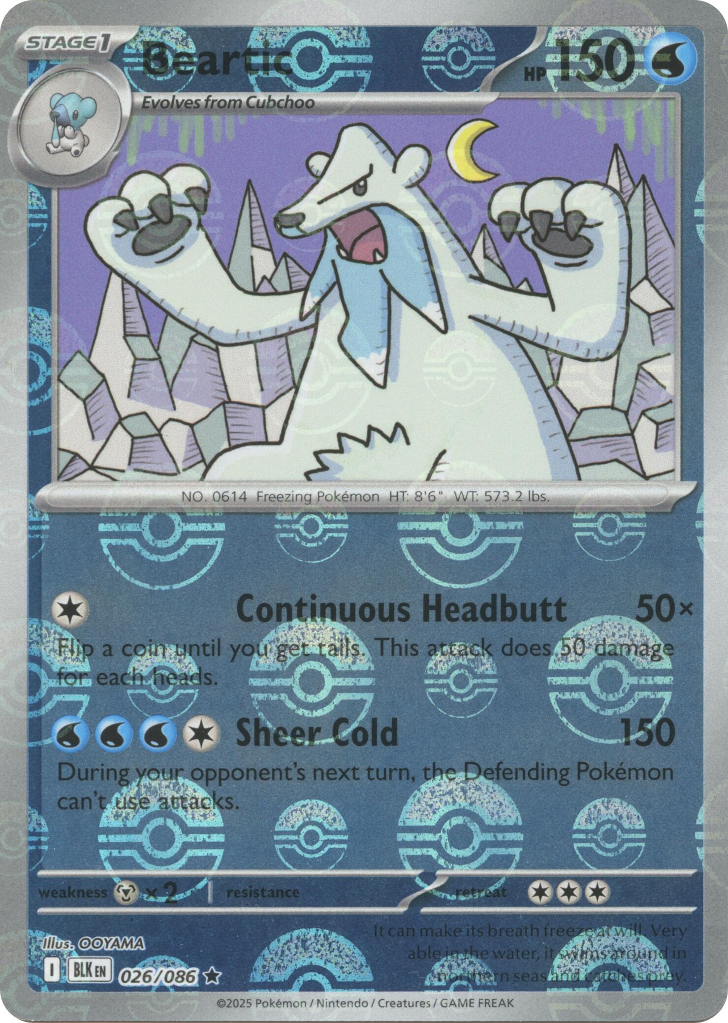 Beartic (Poke Ball Pattern) - 026/086 (Holo)