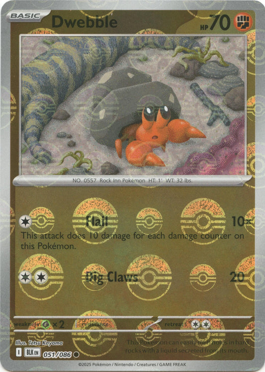 Dwebble (Poke Ball Pattern) - 051/086 (Holo)