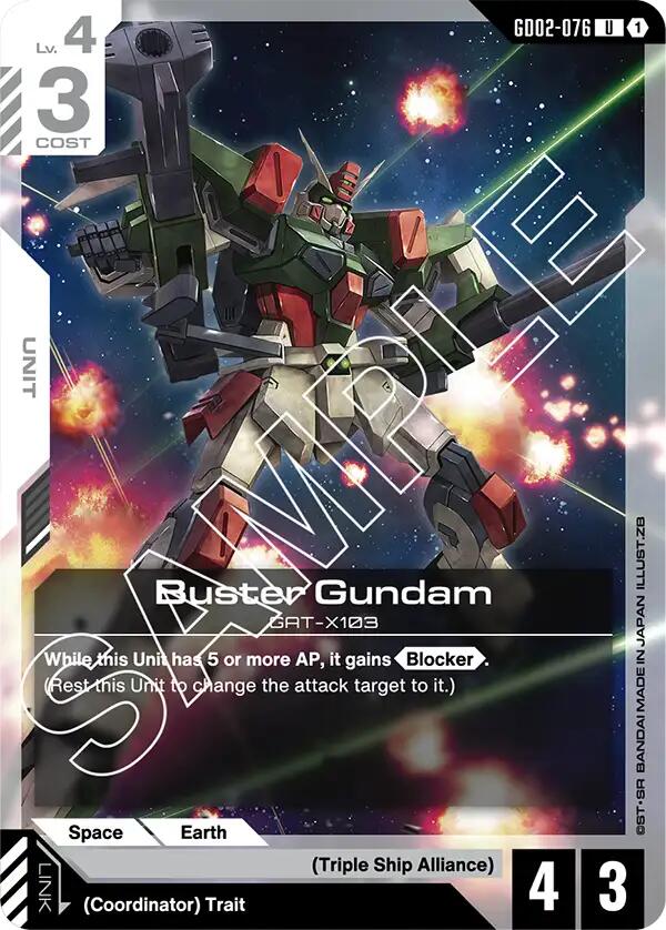 Buster Gundam - GD02-076