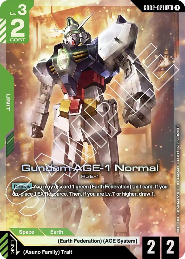 Gundam AGE-1 Normal - GD02-021 (Holofoil)