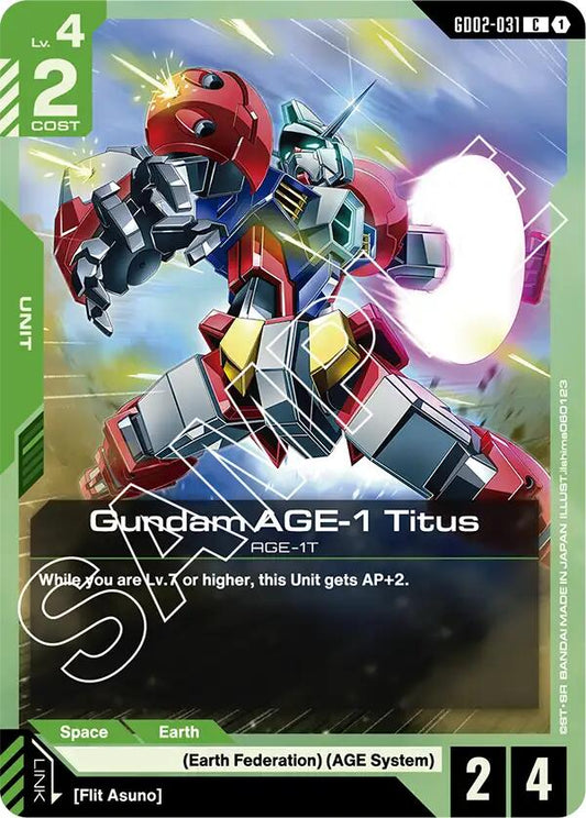 Gundam AGE-1 Titus - GD02-031