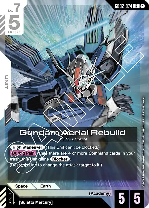 Gundam Aerial Rebuild - GD02-074 (Holofoil)